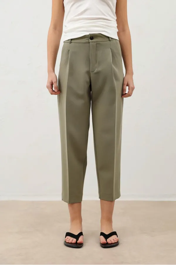 Antioch Khaki Women's Trousers with Pens