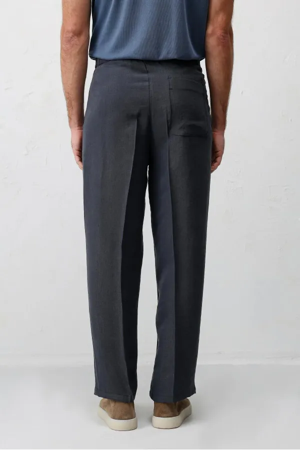 Antioch Lacivert Lyocell Karışımlı Erkek Pantolon