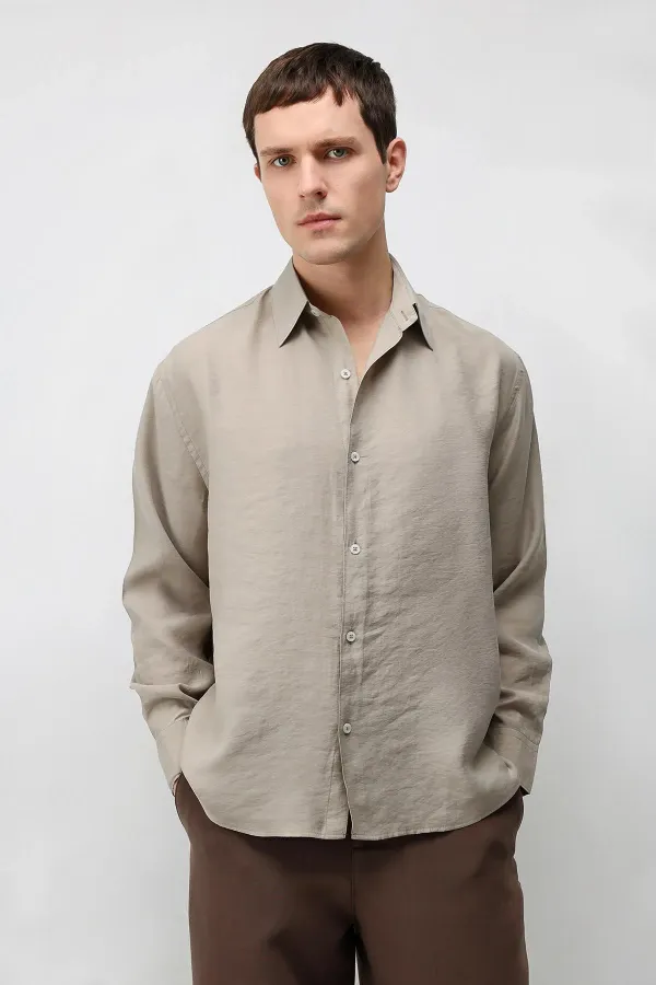 Antioch Vizon Modal Karışımlı Relax Fit Erkek Gömlek