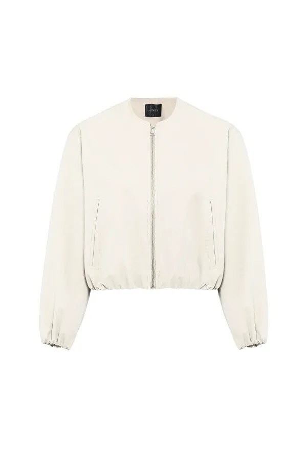 Antioch Taş Crop Kadın Bomber Mont