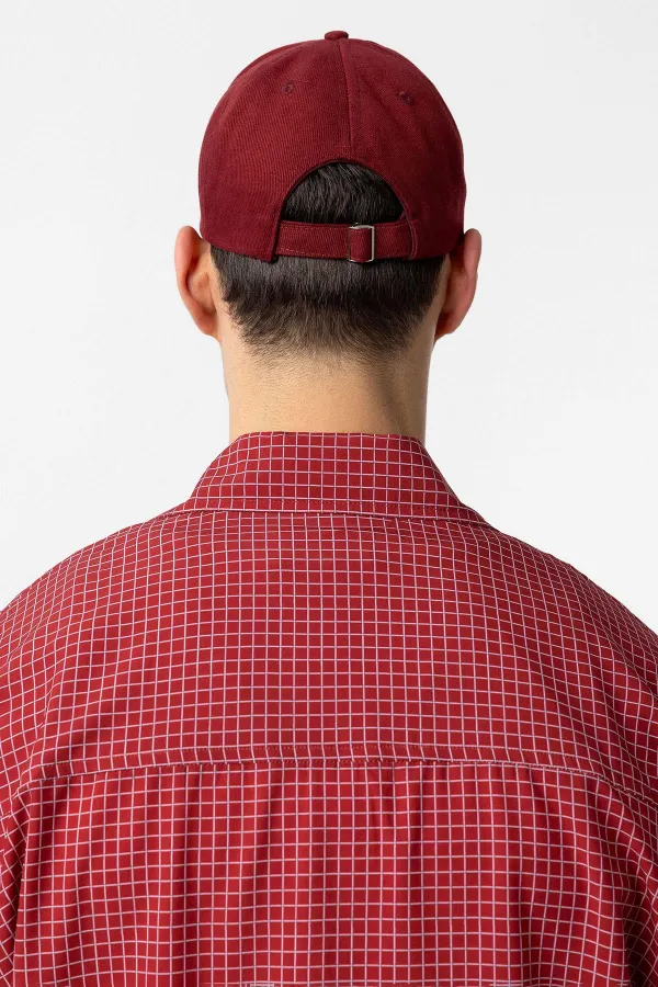 Chapeau brodé Antioch Burgundy pour homme