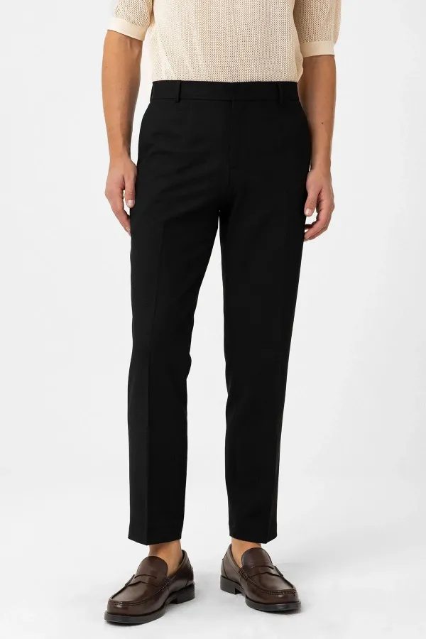 Costume classique pour homme Antioch noir, coupe slim