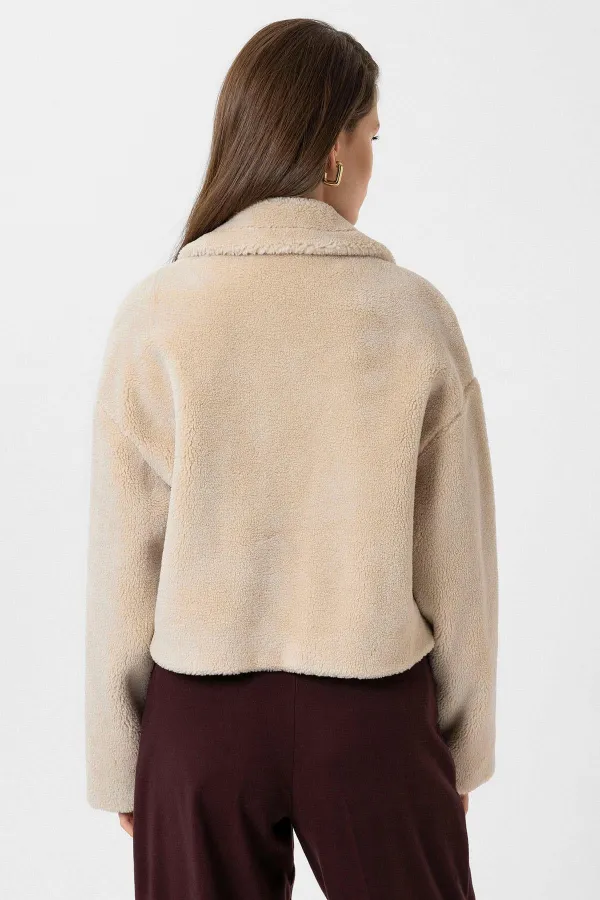 Antioch Bej Kadın Yumuşak Dokulu Mont