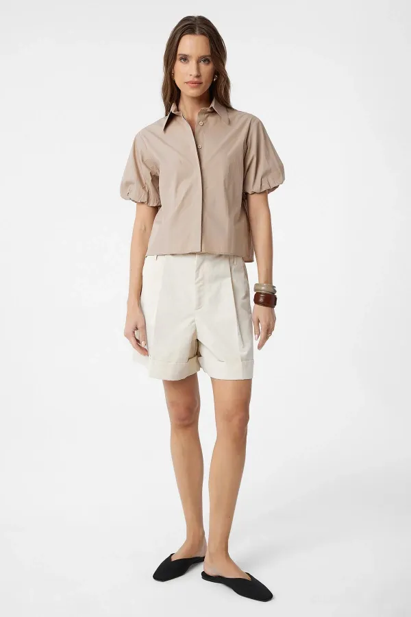 Chemise à manches ballon Antioch Mink pour femme