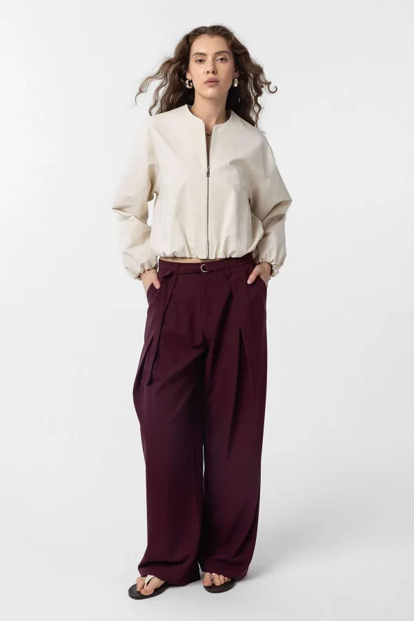 Antioch Taş Crop Kadın Bomber Mont