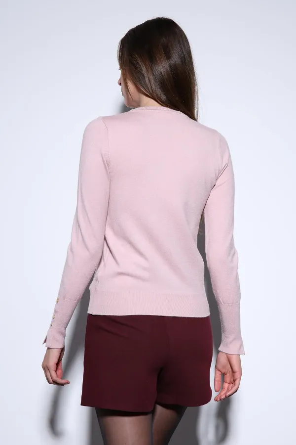 Antioch Pudra Basic Kadın Triko Kazak