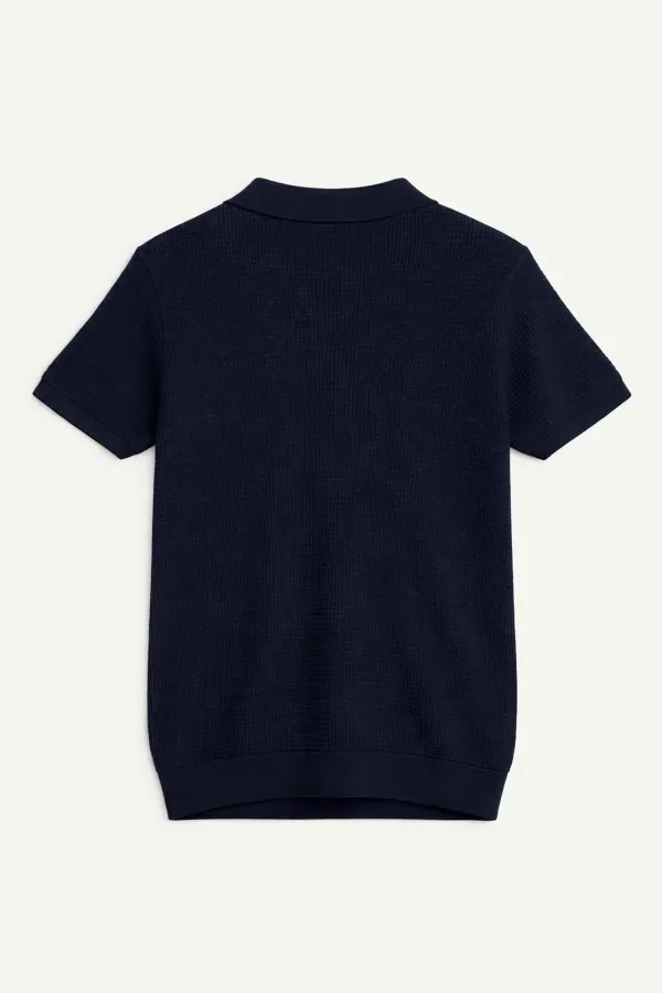 Antioch Lacivert Dokulu Polo Yaka Erkek T-Shirt