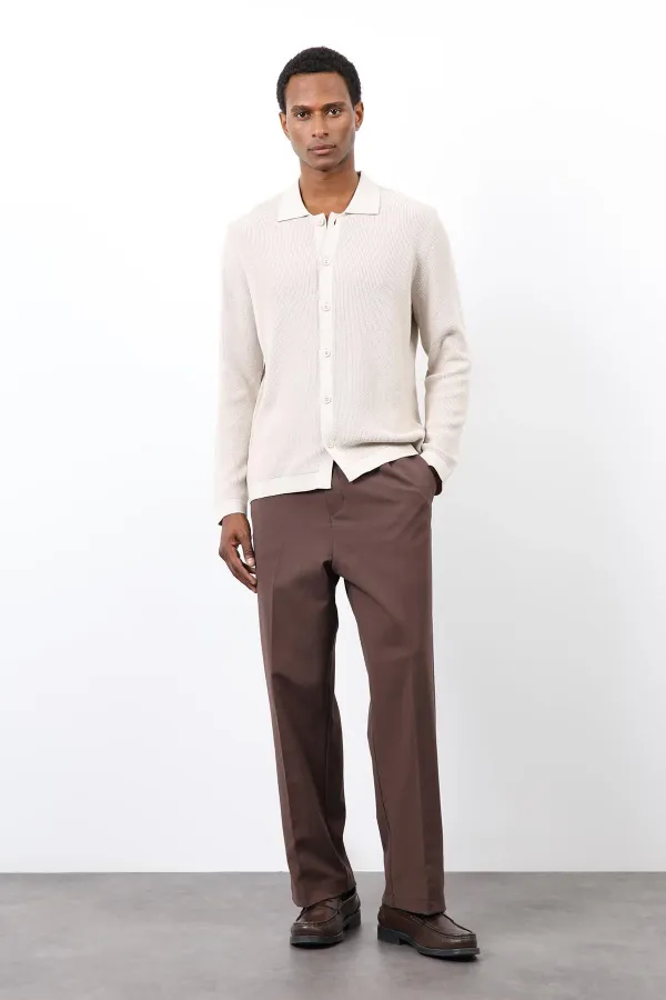 Gilet pour homme en maille fine Antioch Stone