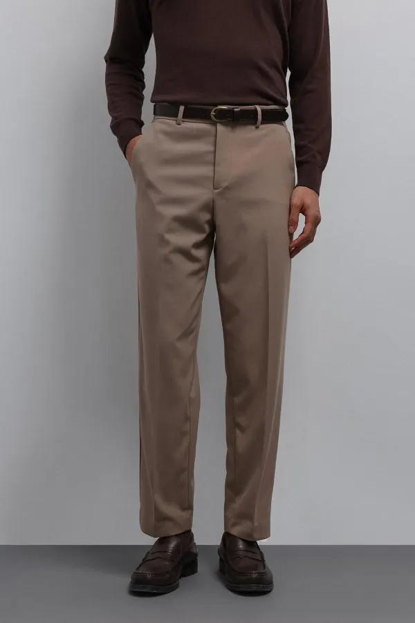 Pantalon Antioch beige à coupe fuselée pour homme