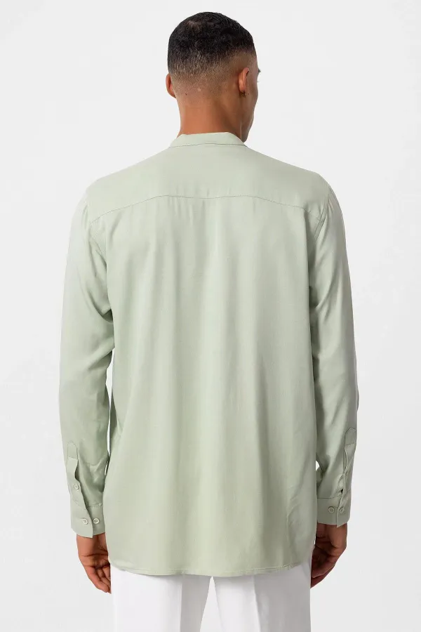 Antioch Açık Yeşil Hakim Yaka Regular Fit Erkek Gömlek
