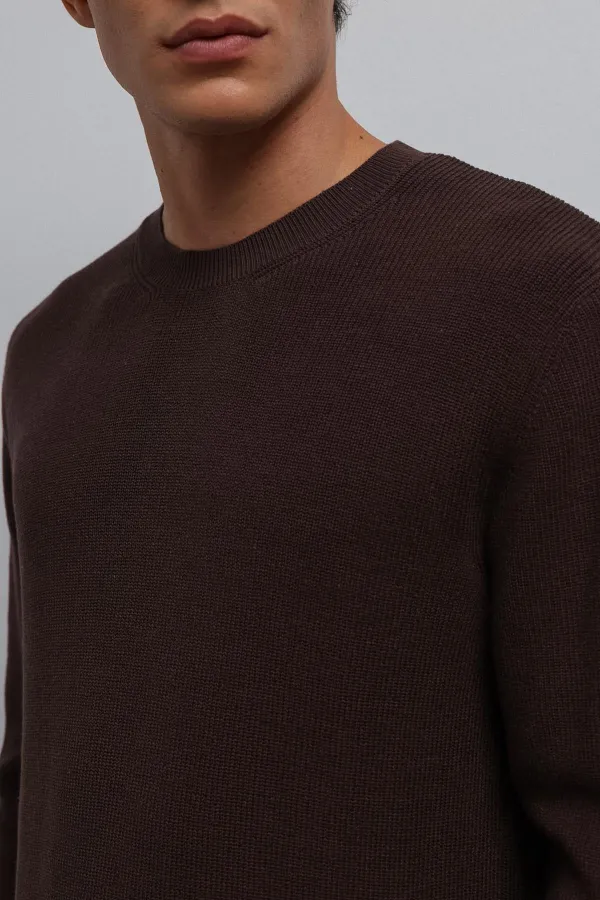 Antioch Coffee Textured Men's Sweater