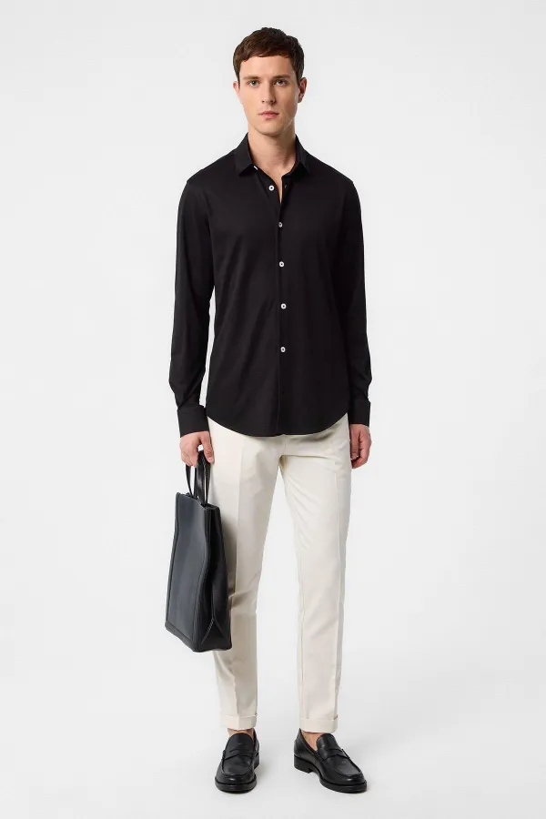 Antioch Siyah Slim Fit Erkek Gömlek