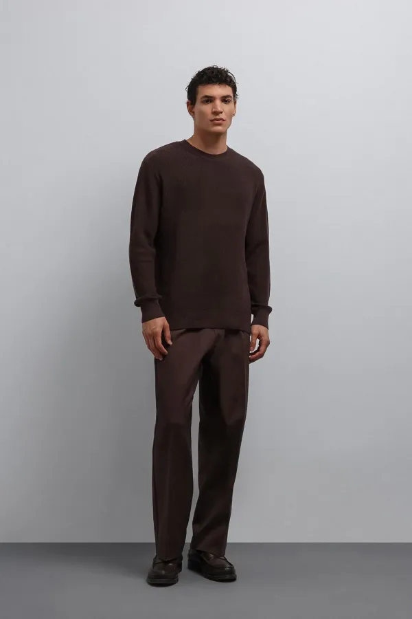 Antioch Coffee Textured Men's Sweater