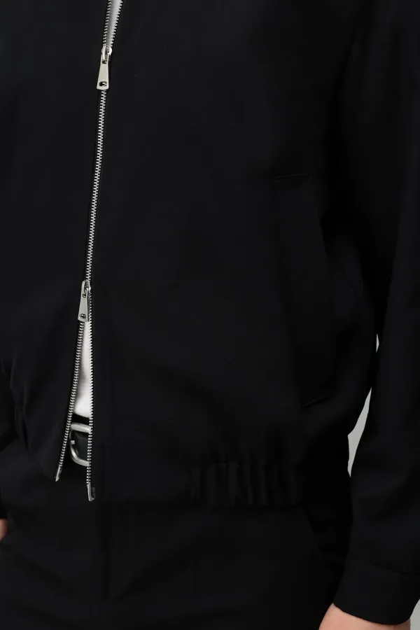 Antioch Siyah Bel Lastikli Erkek Mont