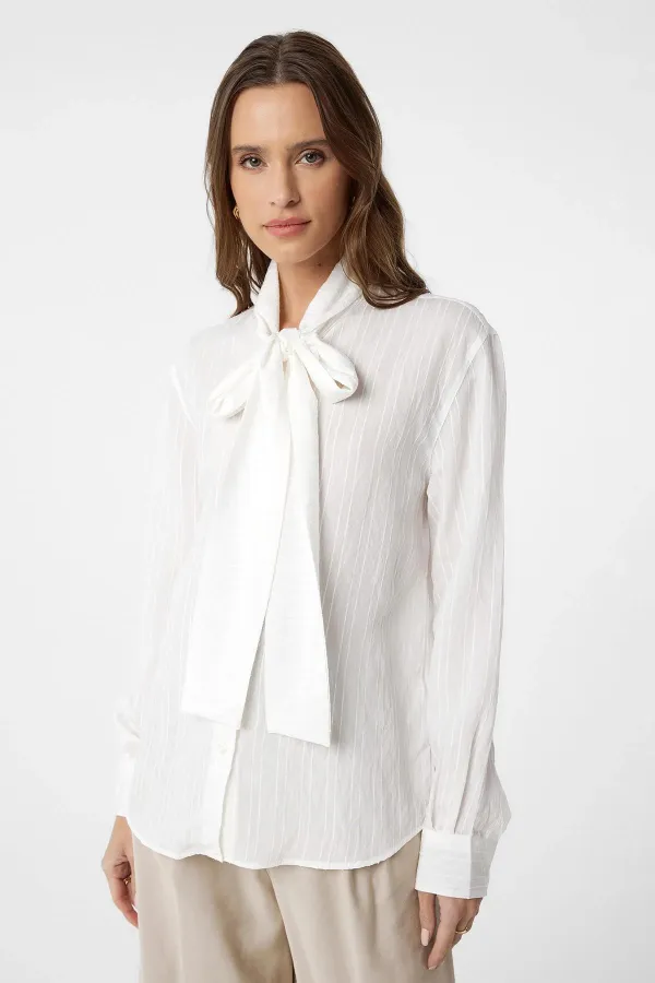 Chemise Antioch Off-White pour femme, avec col et foulard