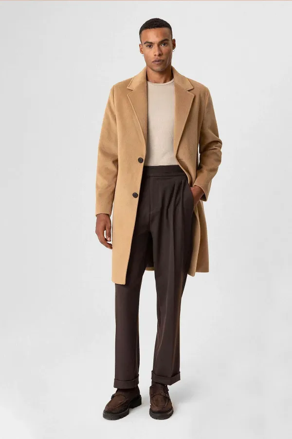 Antioch Camel Dokulu Erkek Kaban