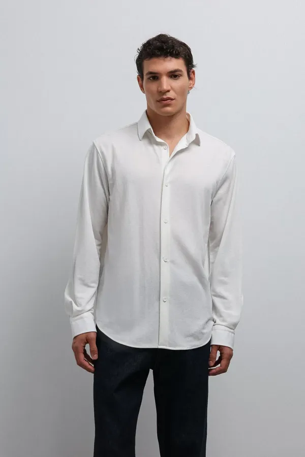 Antioch White Relax Fit Men's Shirt