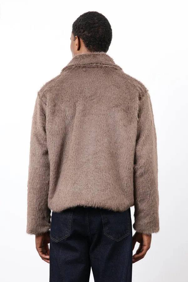 Antioch Açık Kahve Yumuşak Dokulu Erkek Mont