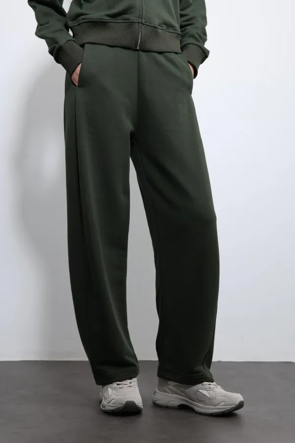 Antioch Koyu Haki Kapüşonlu Eşofman Takım