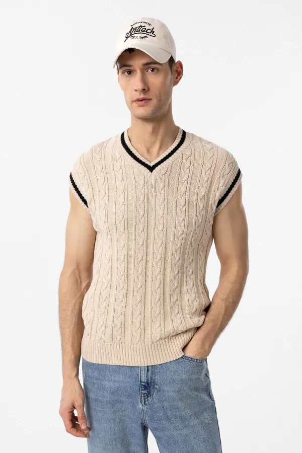 Chapeau brodé Antioch Ecru pour homme