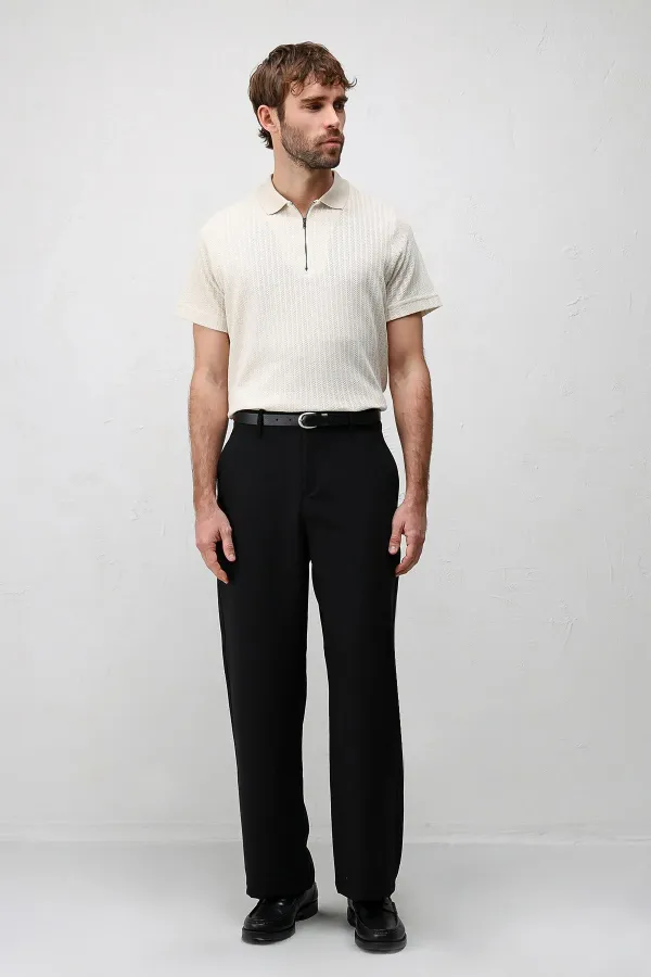 Antioch Siyah Relaxed Fit Erkek Pantolon