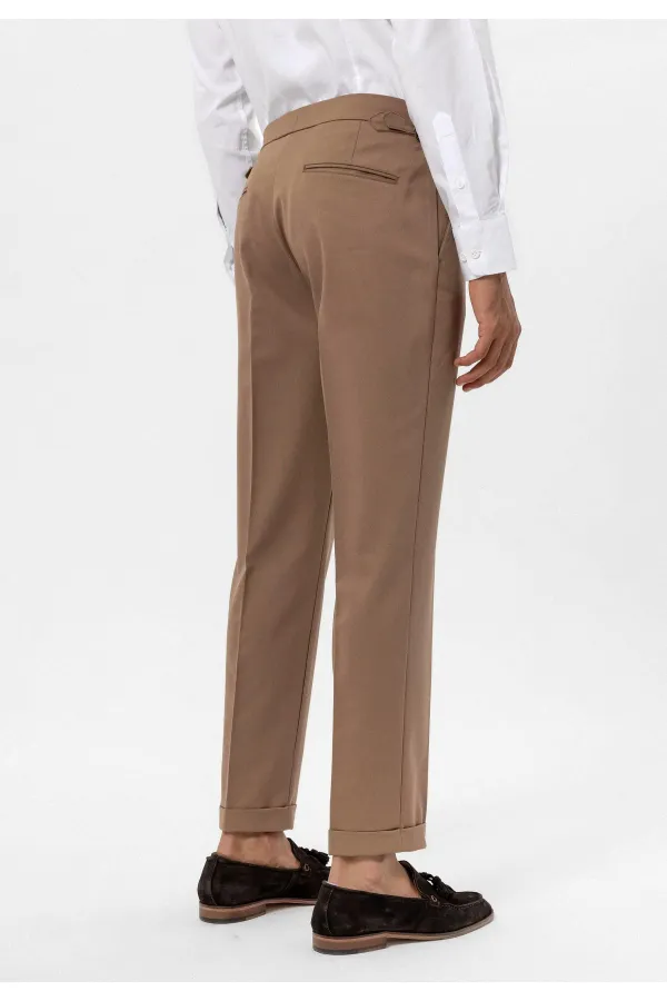 Antioch Koyu Vizon Yüksek Bel Regular Fit Erkek Pantolon