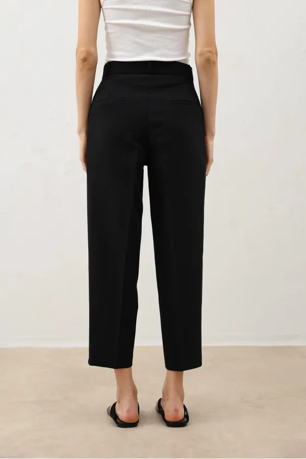 Antioch Black Women's Trousers with Darts