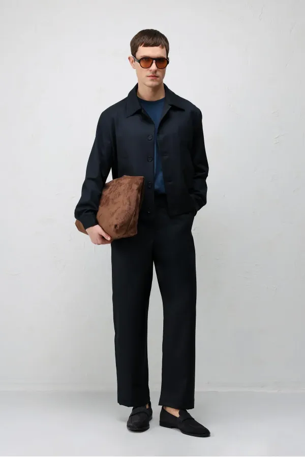 Antioch Navy Relaxed Fit Spring Men's Jacket