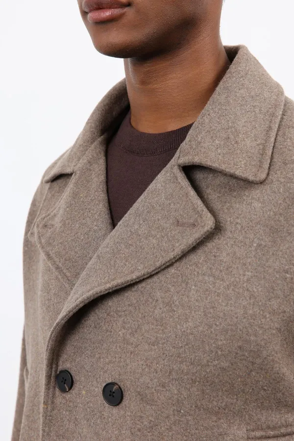 Antioch Vizon Kruvaze Kapama Kısa Erkek Kaban