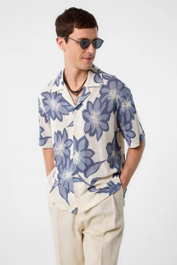 Antioch Blue Patterned Men's Shirt