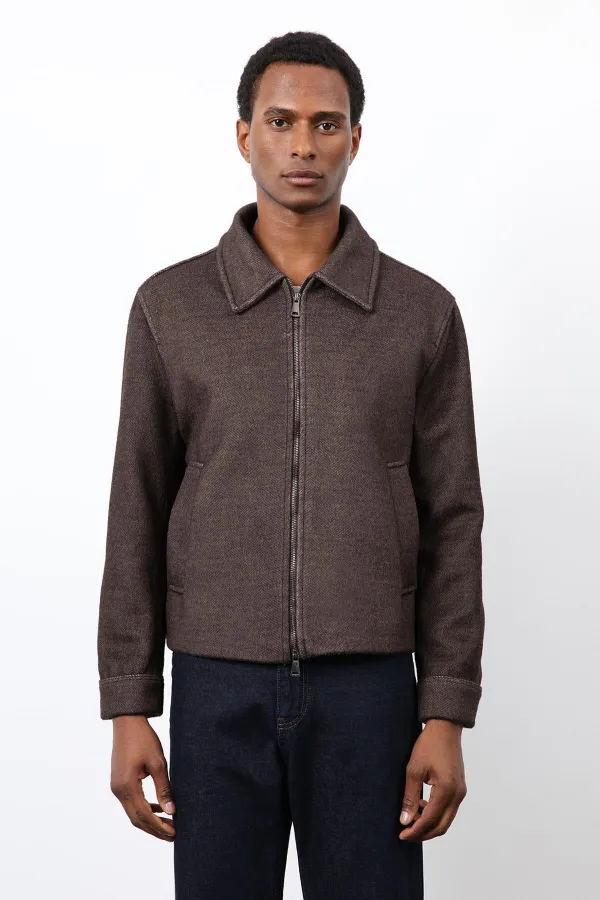 Veste pour homme Antioch Coffee en laine mélangée