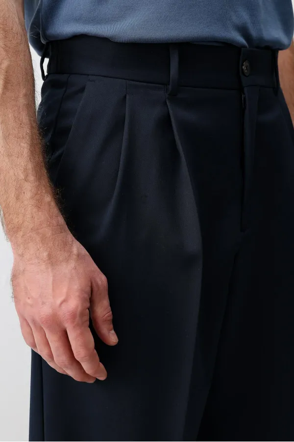 Antioch Navy Relaxed Fit Men's Trousers