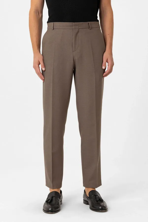 Costume classique pour homme Antioch Coffee, coupe ajustée