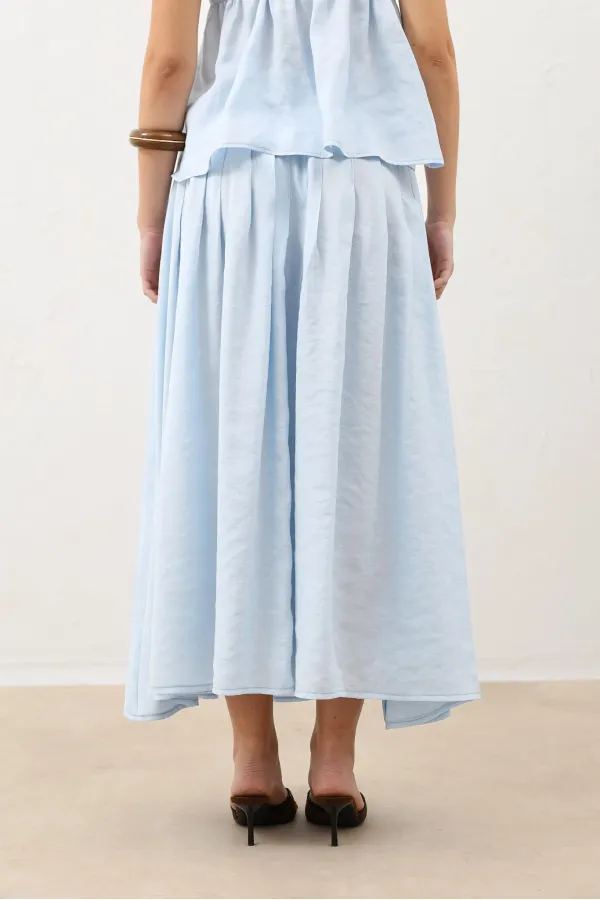 Jupe drapée bleue Antioch Bebe pour femme