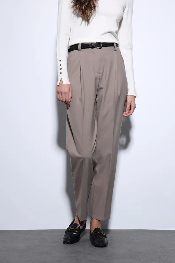 Antioch Bej Pensli Kadın Pantolon