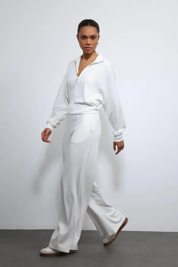 Ensemble de survêtement rayé à jambes larges Antioch Off-White