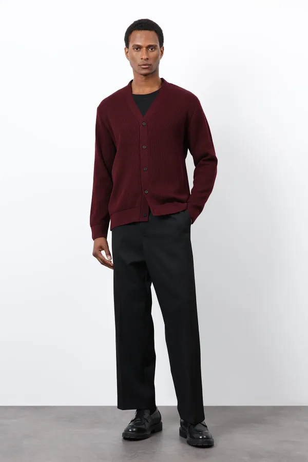 Gilet basique bordeaux Antioch pour homme