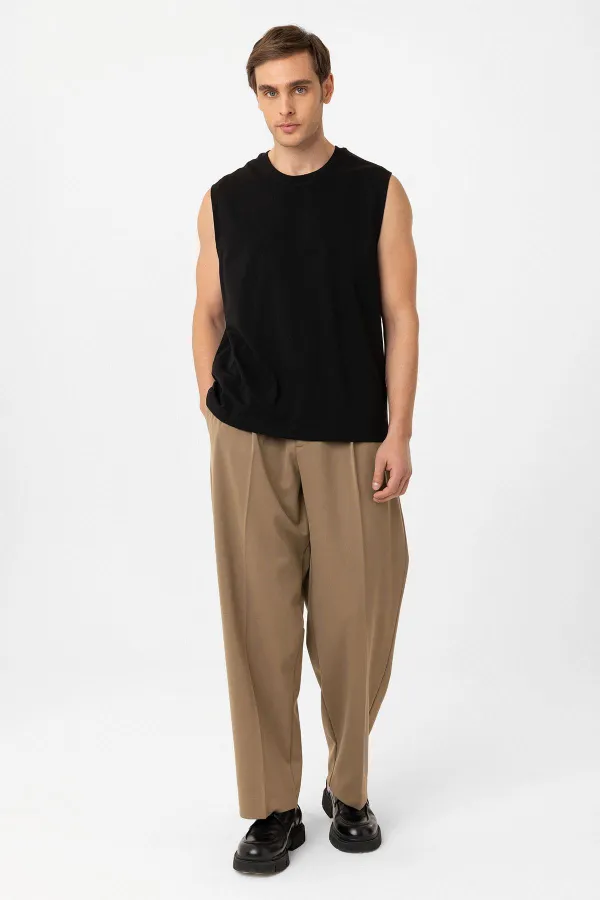 T-shirt sans manches Antioch noir coupe décontractée pour homme