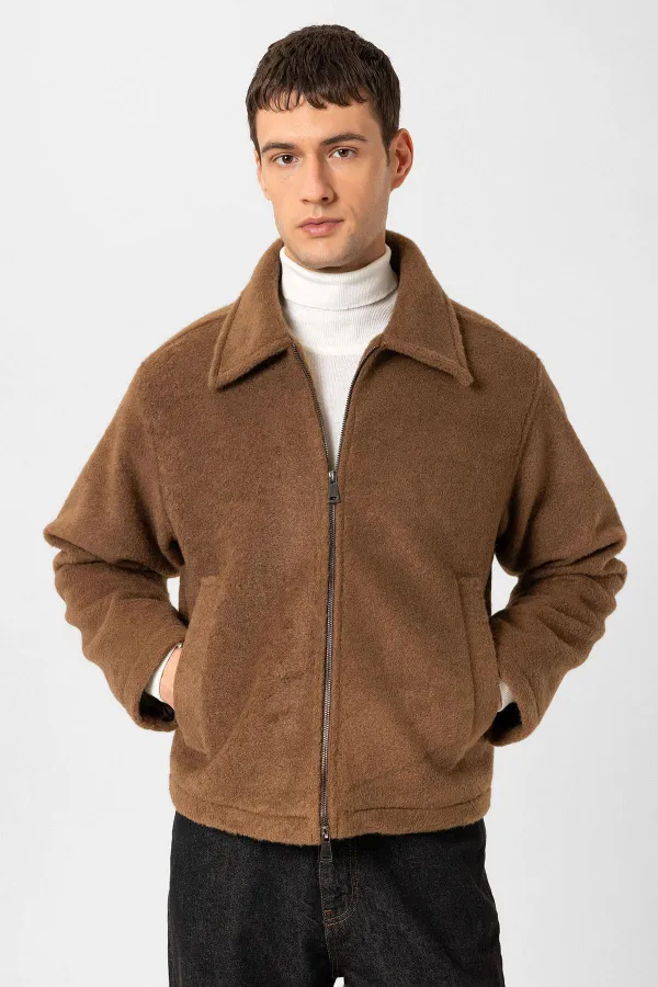 Veste pour homme Antioch Coffee, texture douce et décontractée
