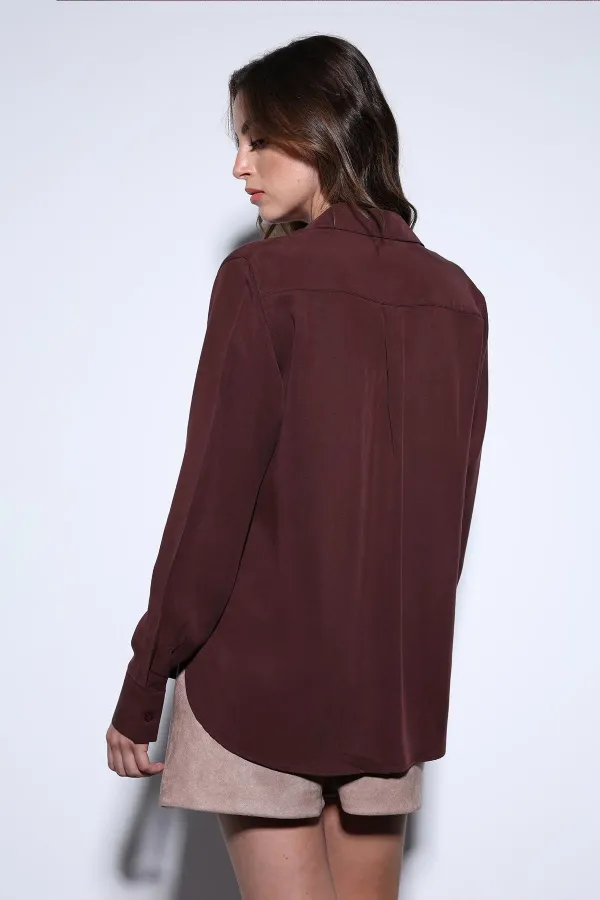 Chemise Antioch Burgundy Premium pour femmes