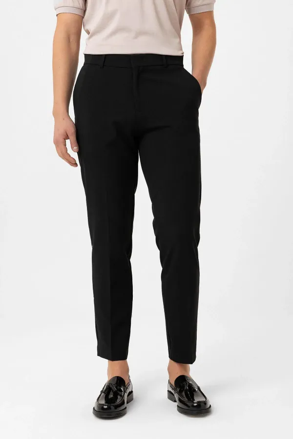 Pantalon Antioch noir coupe slim confortable pour homme