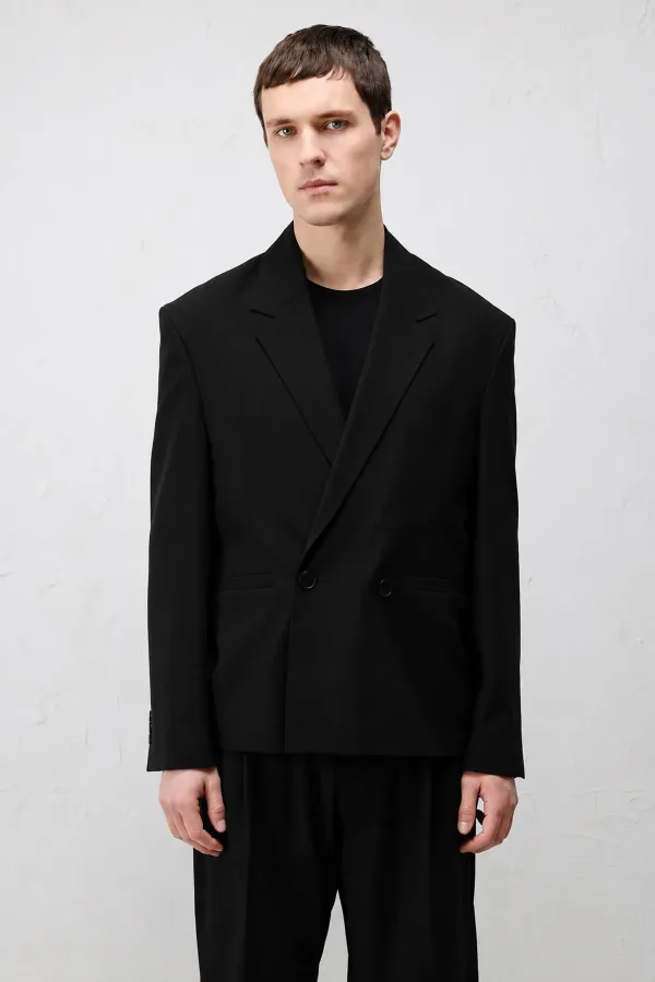 Antioch Siyah-1 Relaxed Fit Erkek Blazer Ceket Antioch Siyah-1 Relaxed Fit Erkek Blazer Ceket