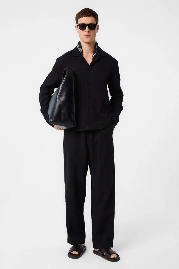 Antioch Black Textured Men's Shirt