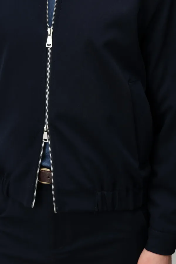 Antioch Lacivert Bel Lastikli Erkek Mont