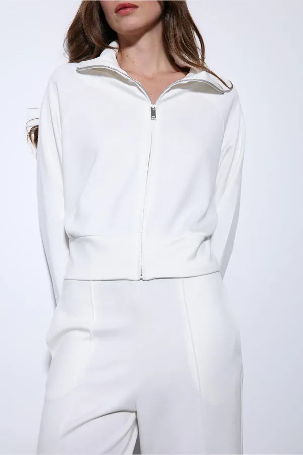 Antioch Ekru Fermuarlı Kadın Eşofman Takım