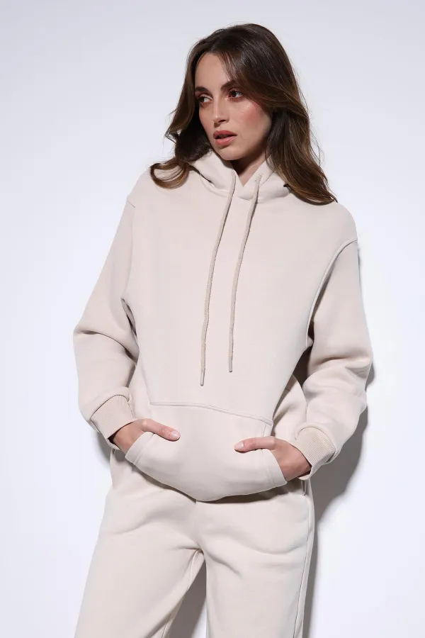 Antioch Stone Hooded Basic Women's Sweatshirt