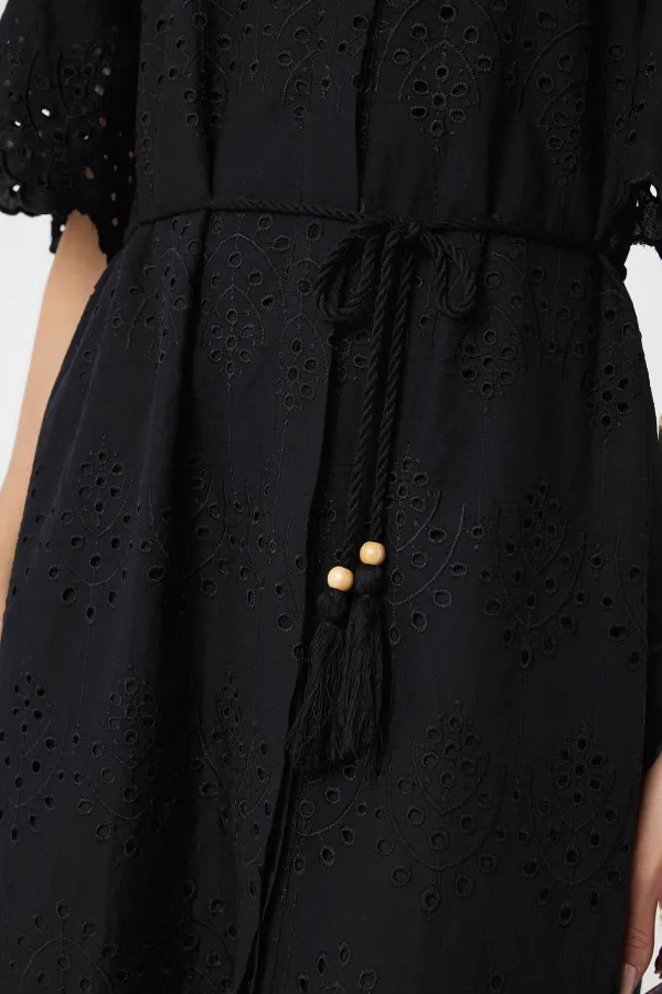 Antioch Black Women's Lace Embroidered Dress