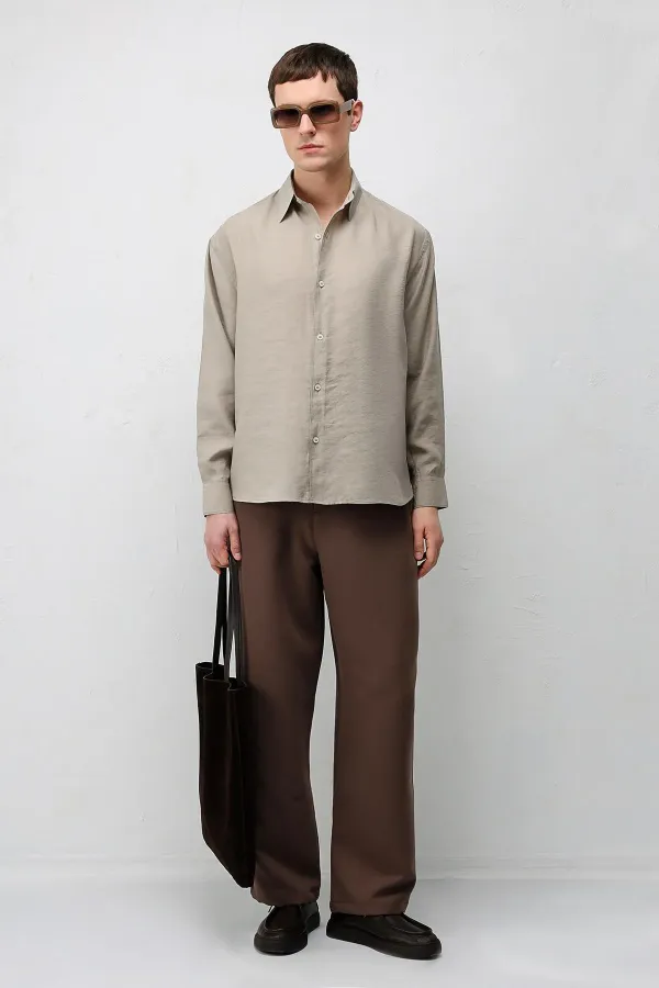 Antioch Vizon Modal Karışımlı Relax Fit Erkek Gömlek