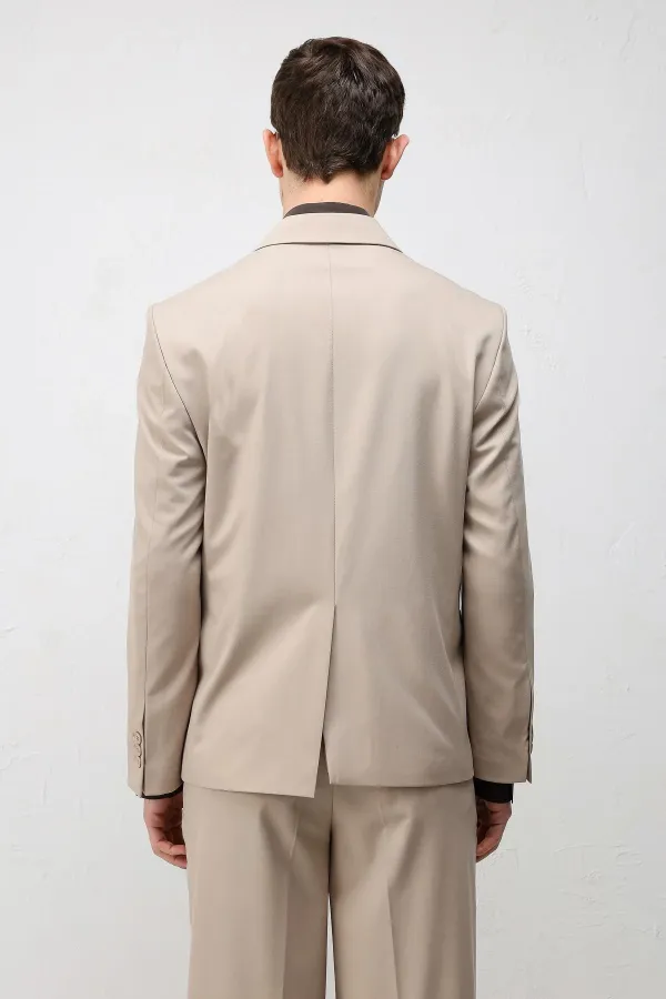 Veste blazer homme Antioch Stone à double boutonnage et coupe décontractée