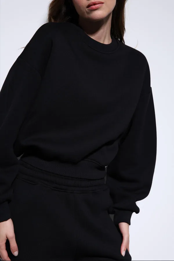 Antioch Siyah Oversize Kadın Eşofman Takım